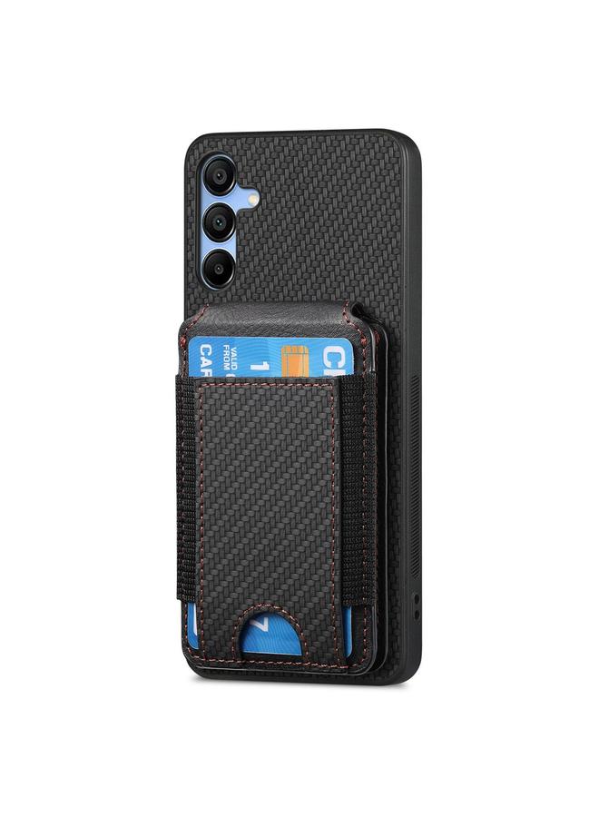 S-TOP Case For Samsung Galaxy A23 Carbon Fiber Vertical Flip Wallet Stand Phone Case - Image 2