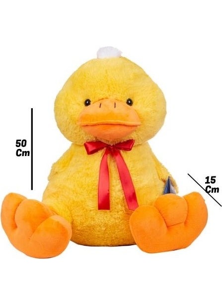 Halley - Pof Red Ribbon Footed Sitting Duck Plush - Image 1