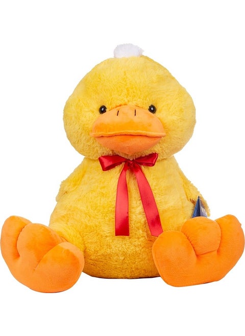 Pof Red Ribbon Footed Sitting Duck Plush