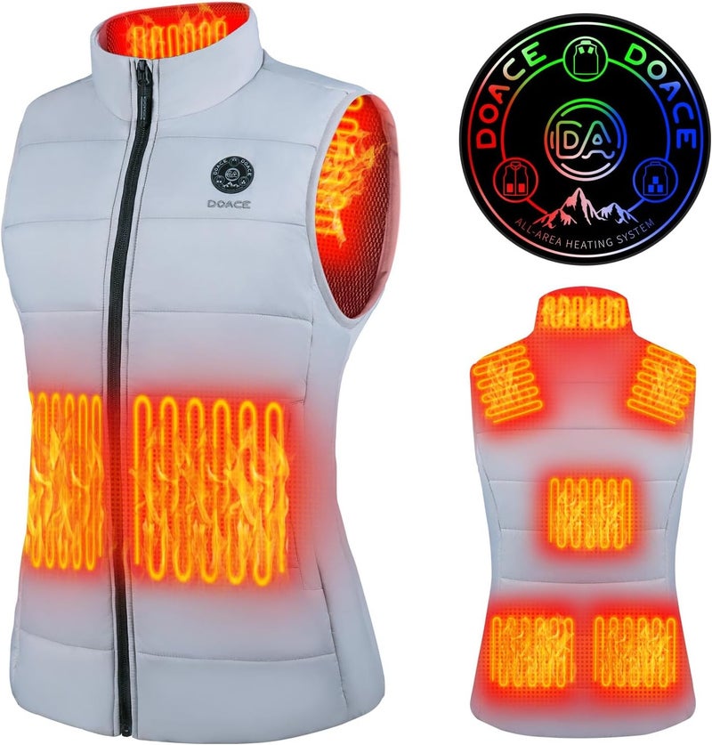DOACE Heated Vest for Women and Men, Smart Electric Heating Vest Rechargeable, Battery Not Included - Image 1