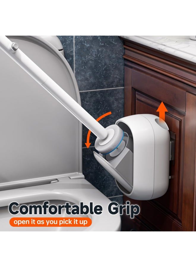 CTIME Disposable Toilet Brush with 30 Brush Heads - Image 3