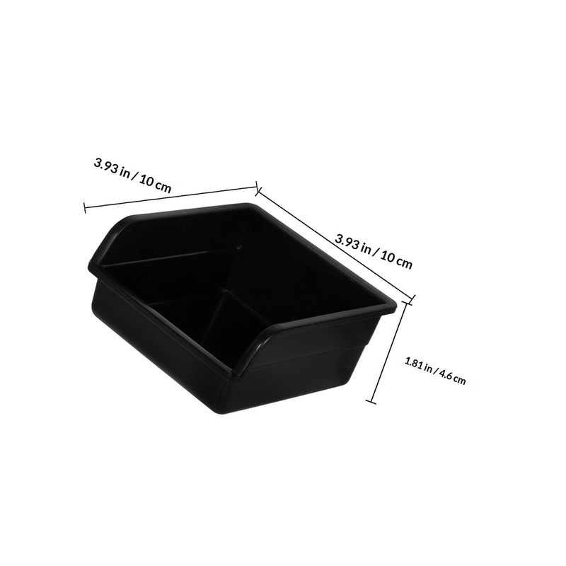 Black Pegboard Storage Bins with Hooks 6 Pack Thickened Plastic Organizer for Garage Workshop - Image 3