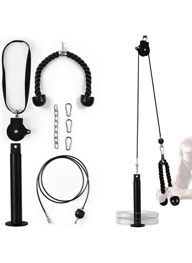 Max Strength LAT Pulley Cable System for Biceps, Triceps & Home Gym Training - Image 1