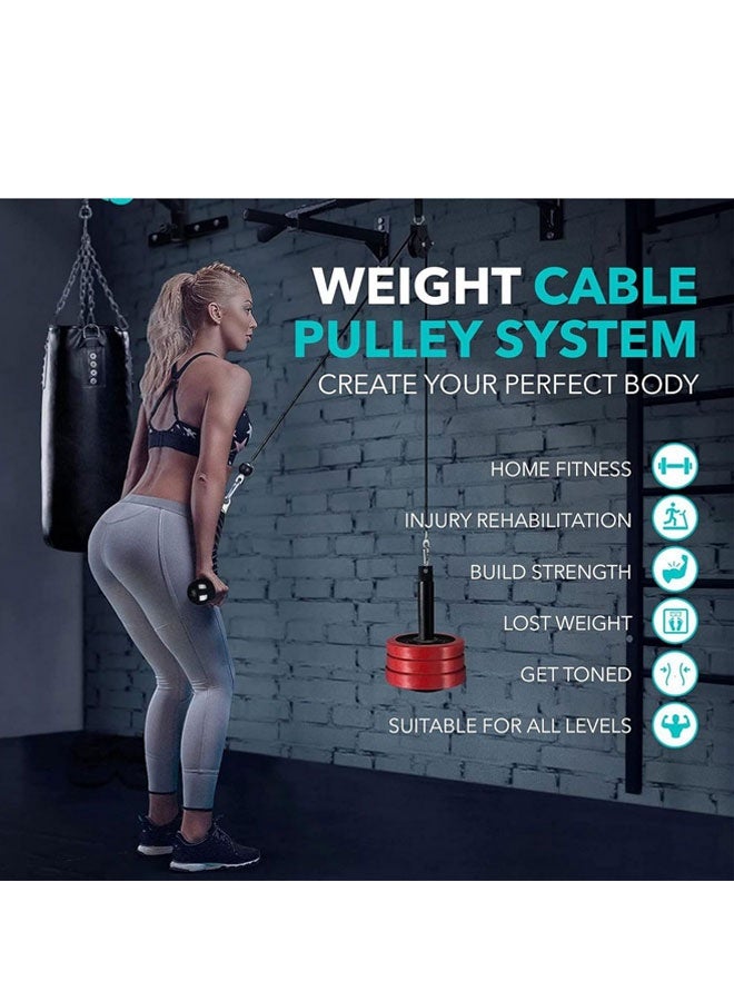 Max Strength LAT Pulley Cable System for Biceps, Triceps & Home Gym Training - Image 5