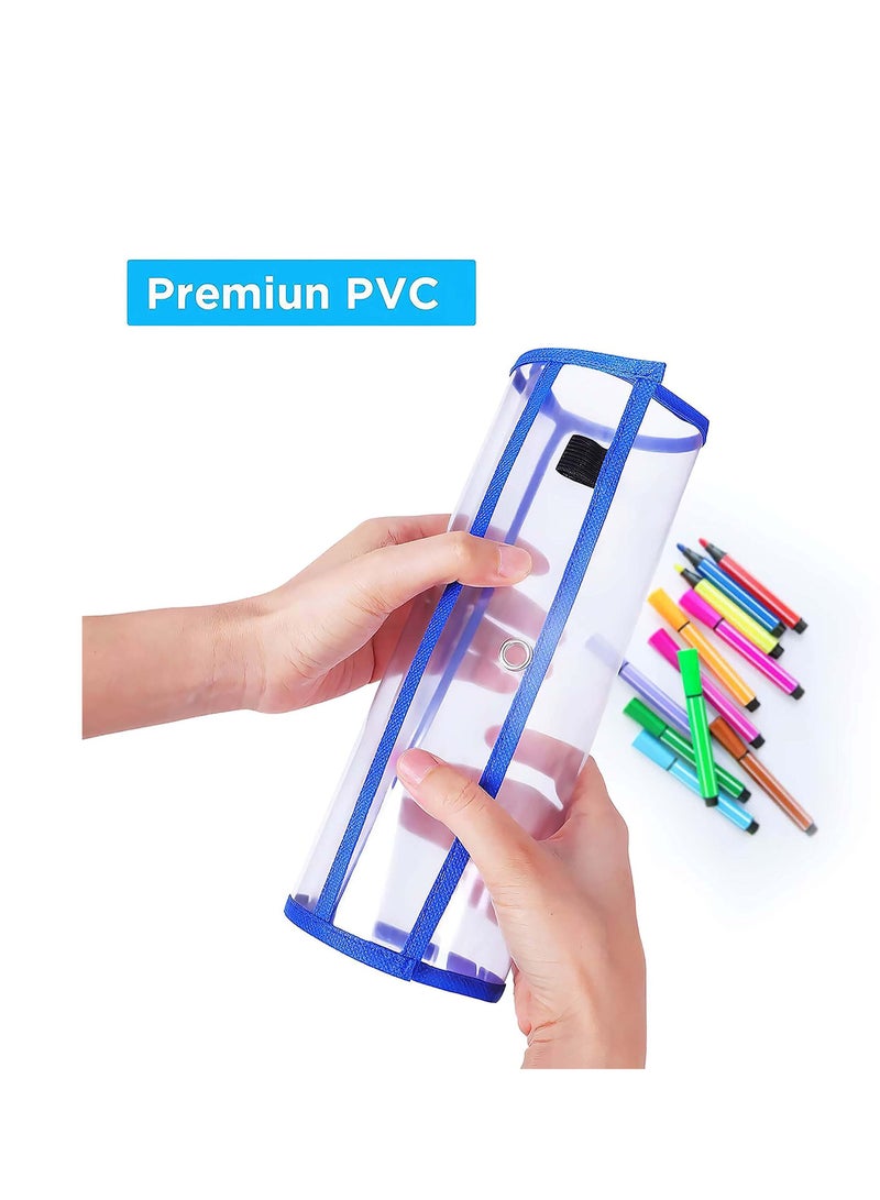 SYOSI Dry-Erase Pockets, Clear Reusable Plastic Sleeves Assorted Colors Special Design Waterproof Pocket for Classroom, School, Office, Home for Teachers, Students, Home, Offices and More  - Image 2