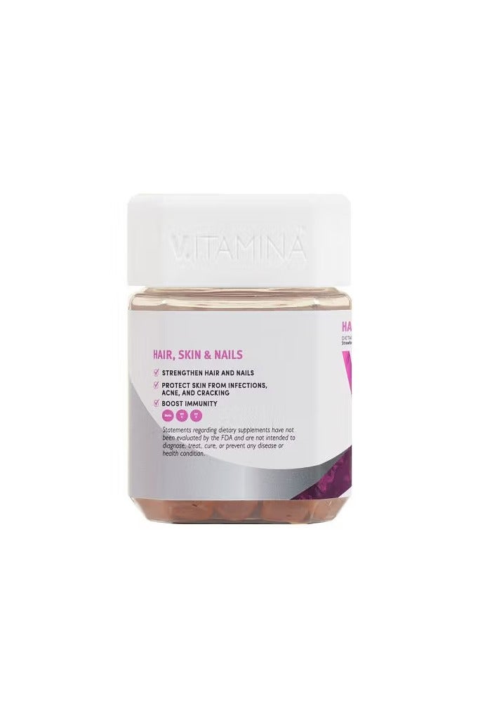 Vitamina Hair, Skin & Nails Gummies – 60 Gummies - Image 3