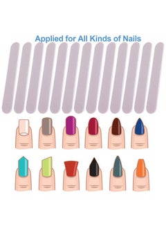GigaGround Mini Nail Files Bulk (100 Pcs), Double Sided Emery Board Nail File for Nature Nails, Manicure Tool Set Disposable Colorful Nail File for Home Salon Use Travel Size Men Women Kids Wood Board  - Image 2