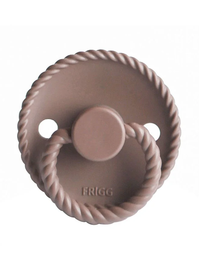 FRIGG Pack Of 1 Rope Silicone Baby Pacifier 0-6M Sepia - Size 1