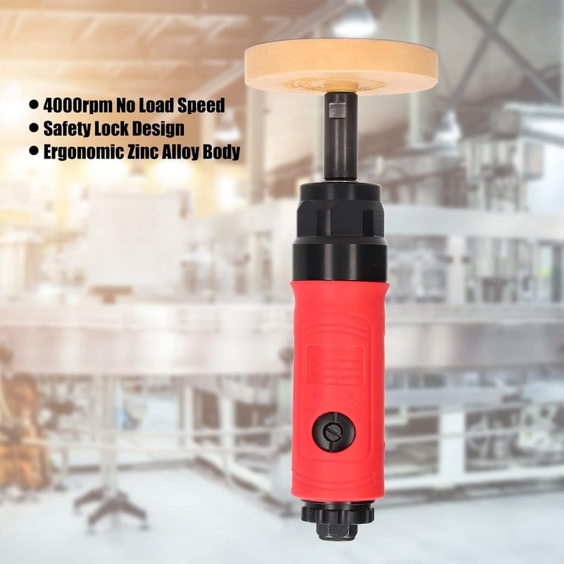 Air Die Grinder 4000rpm Straight Pneumatic Grinding Machine, High - Speed Air Grinder Tool Set with 88mm Disc for Metal Polishing and Deburring - Image 3
