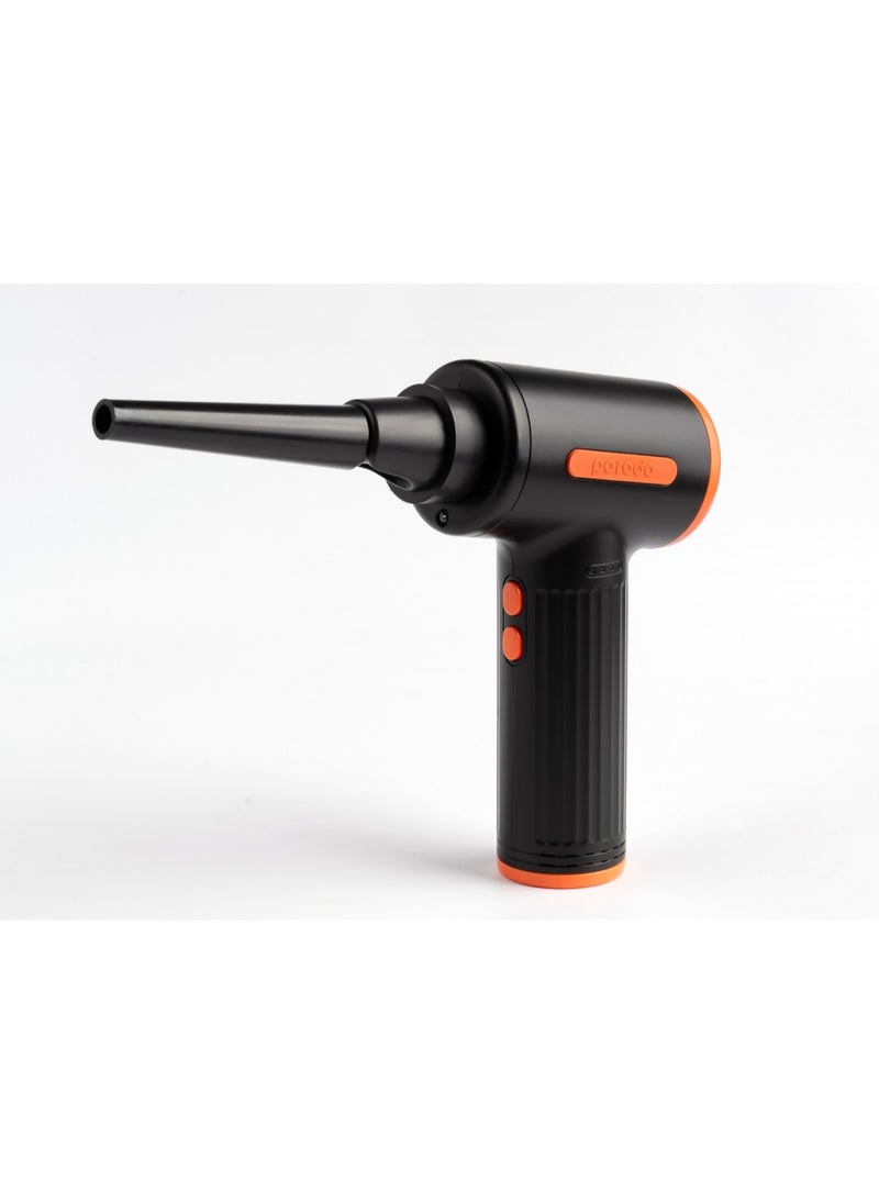 porodo - Triple Speed Portable Air Duster with Extra Nozzles and Vacuum Function / 7500mAh Built-in Battery / Low-Noise Brushless Motor / Efficient / 30mins Working Time - Black - Image 1