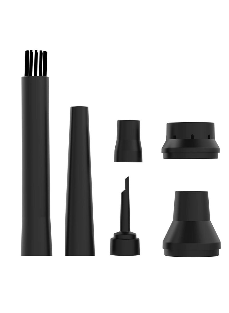 porodo - Triple Speed Portable Air Duster with Extra Nozzles and Vacuum Function / 7500mAh Built-in Battery / Low-Noise Brushless Motor / Efficient / 30mins Working Time - Black - Image 1