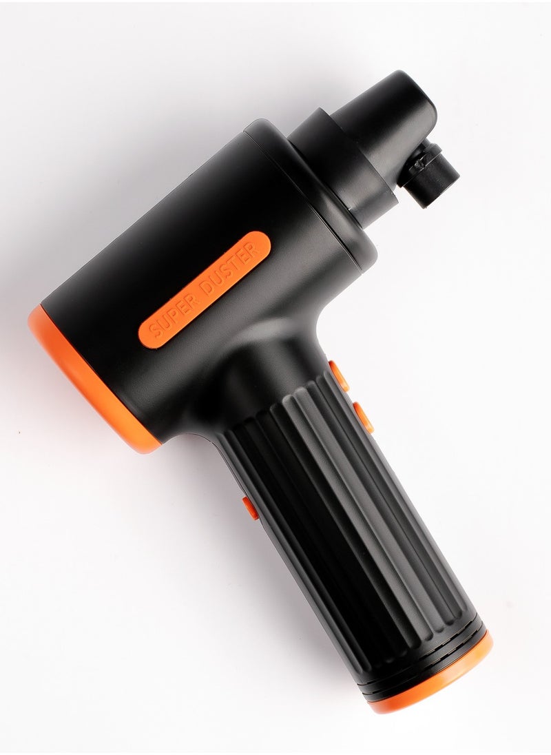porodo - Triple Speed Portable Air Duster with Extra Nozzles and Vacuum Function / 7500mAh Built-in Battery / Low-Noise Brushless Motor / Efficient / 30mins Working Time - Black - Image 1