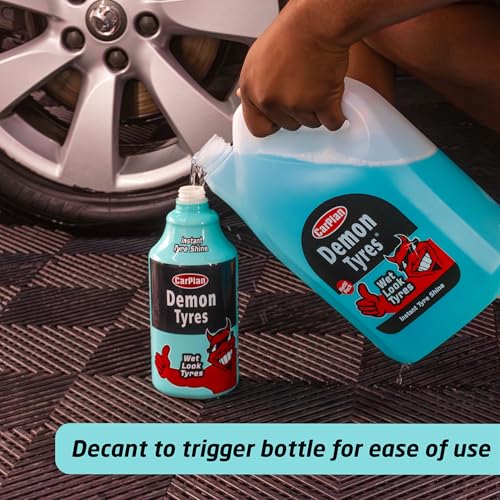 CarPlan Demon Tyres 169 fl Oz (5L) Refill Pack - Wet Look Tyres - Image 3