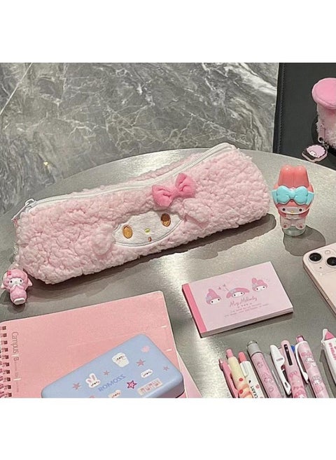 Anime Cartoon Melody Plush Rabbit Bunny Pen Bag Student Stationery