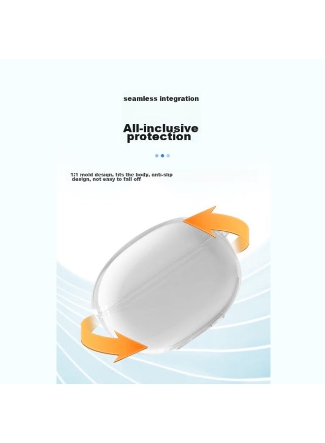 Masentek Earphone Protective Case, Compatible With Oppo Enco X2 Bluetooth Earphones 3pro/i/free, Tpu Charging Case Storage Box, Silicone Soft Accessory, Ultra-thin Shockproof, Transparent Color - Image 3