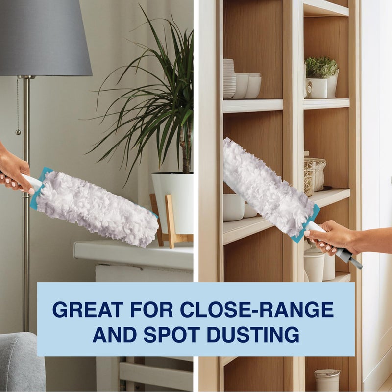 Bona High Performance Dusting System - 1 Compact Handle, 5 Disposable Dusters, & 1 Reusable Duster - Compact Dusting Kit Removes Dust & Pet Hair - Image 4