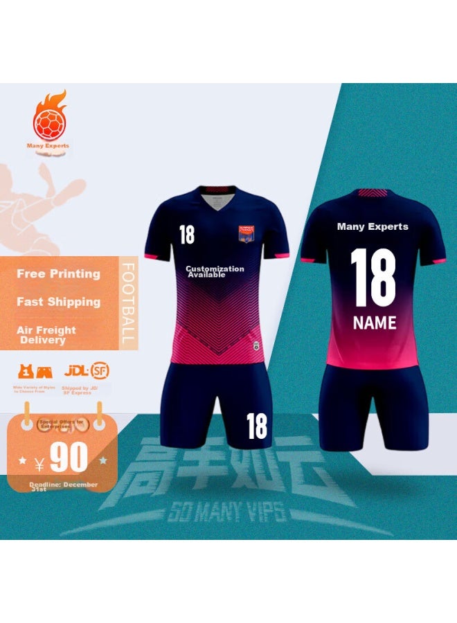 So Many Vips High-end Soccer Jersey Customization For Men And Women, Short-sleeve Sports Set For Matches And Training, Printed Gs6328 White XL - Image 5