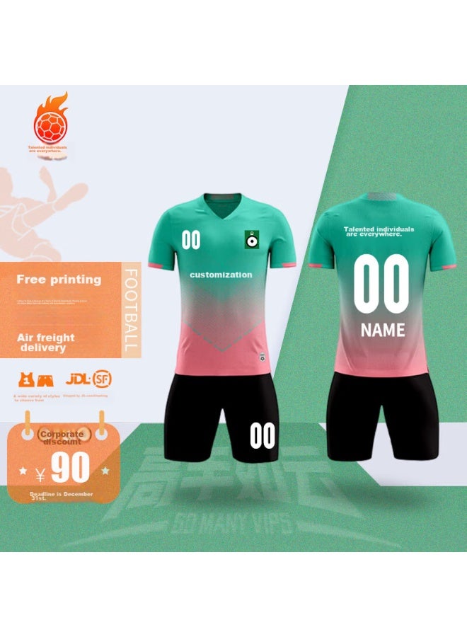 So Many Vips High-end Soccer Jersey Customization For Men And Women, Short-sleeve Sports Set For Matches And Training, Printed Gs6328 White XL - Image 3