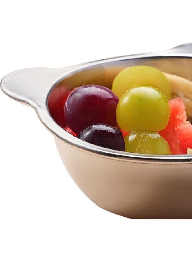 JD.com Jd Jingzao Happy Bear Children'S Bowl And Plate, 304 Stainless Steel Baby Food Bowl, Infant Tableware, 450Ml - Image 3