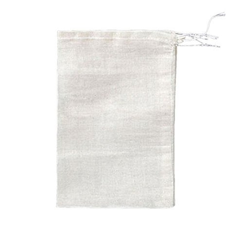 FOYARA 20Pcs Cotton Drawstring Bags 5 x 6 inch Reusable Tea Bags Herb Sachet Unbleached Cheesecloth Bags for Soup Gravy Broth Stew - Image 1