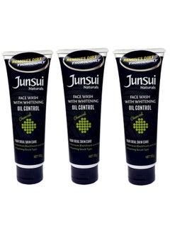 Junsui Pack Of 3 Whitening Oil Control Face Wash Set 100g  - Image 1