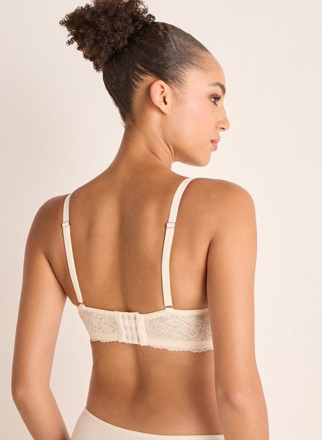 Splash FAV Set of 3 - Lace Textured Balconette Bra with Adjustable Straps - Image 2