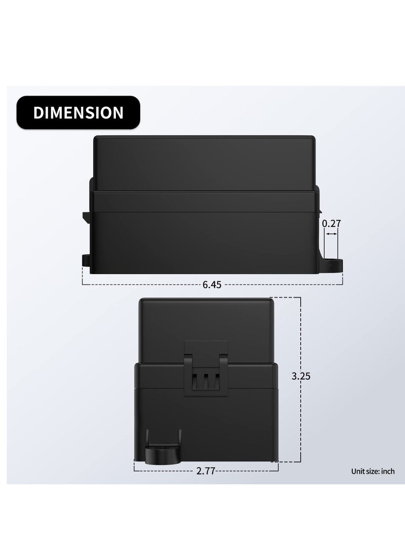 إسكدنيا 12 Volt Fuse Relay Box Pre-Wired Fuse and Relay Box with 4 Relays and 12 Way ATC/ATO Fuses Sealed 12V Relay Fuse Box Block for Auto Car Marine Boat - Image 2