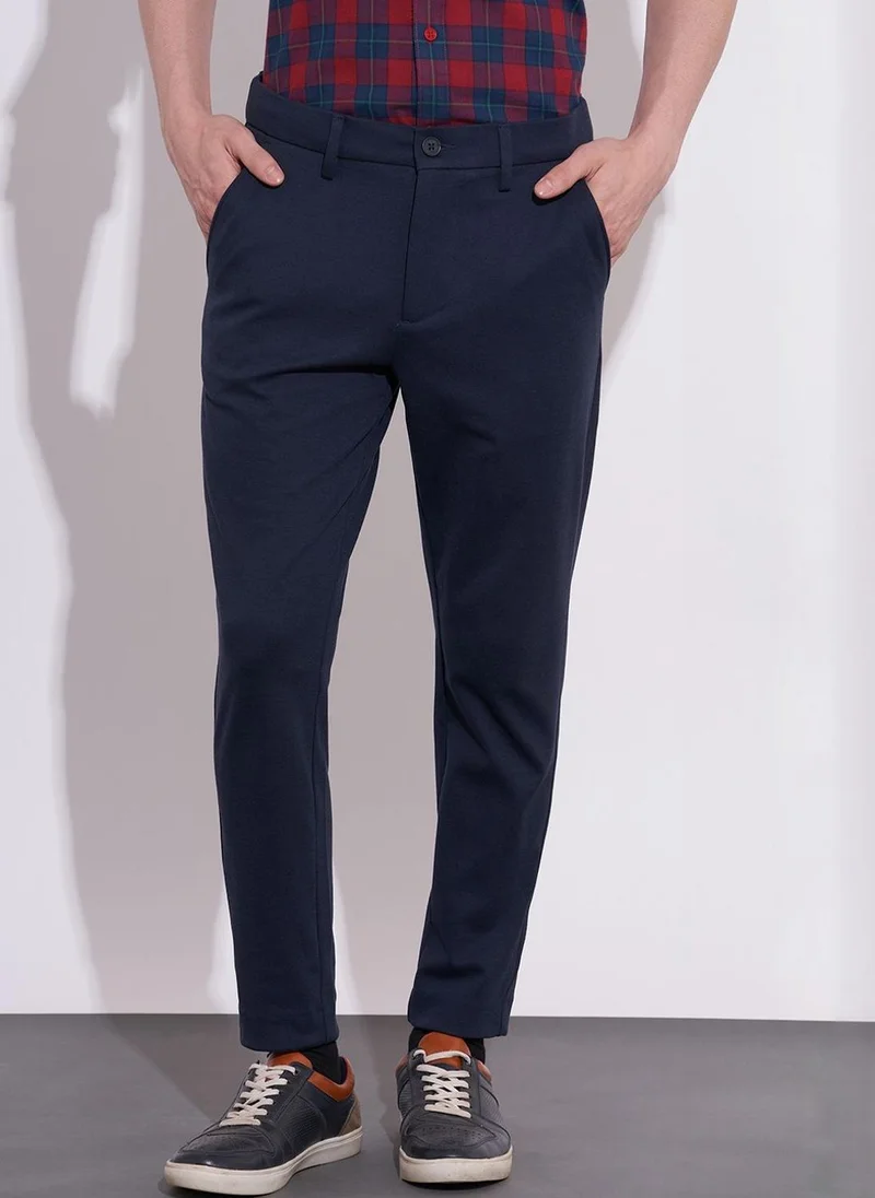 بيينغ هيومان Men Slim Fit Mid-Rise Chinos Trousers
