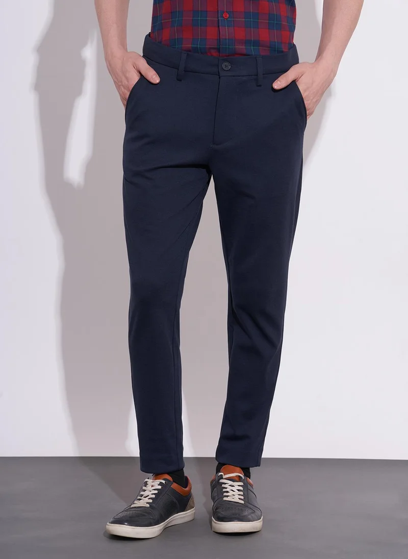 بيينغ هيومان Men Slim Fit Mid-Rise Chinos Trousers