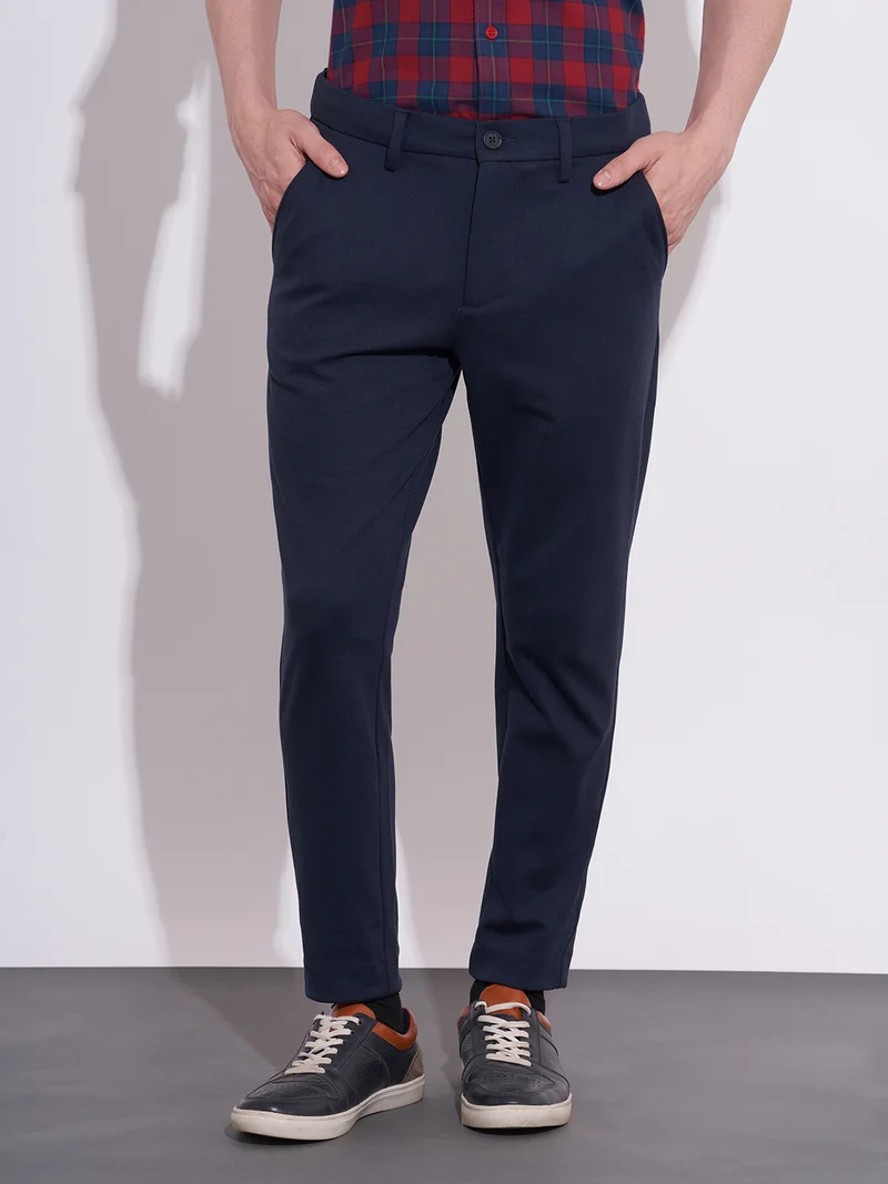 Being Human Men Slim Fit Mid-Rise Chinos Trousers