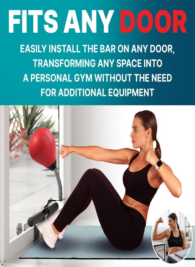 Glacial Doorway Sit-Up Exercise Bar with Punching Bag - Complete Upper Body and Abs Workout in One - Image 5