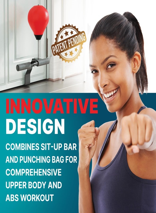 Glacial Doorway Sit-Up Exercise Bar with Punching Bag - Complete Upper Body and Abs Workout in One - Image 2