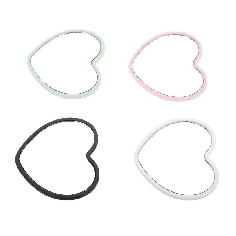 4pcs Compact Mirrors Heart Shaped Mirrors Handheld Mirrors for Girls Portable Travel Mirrors Makeup Mirror Mini Mirror for Purse Cute and Aesthetic Mirrors - Image 5