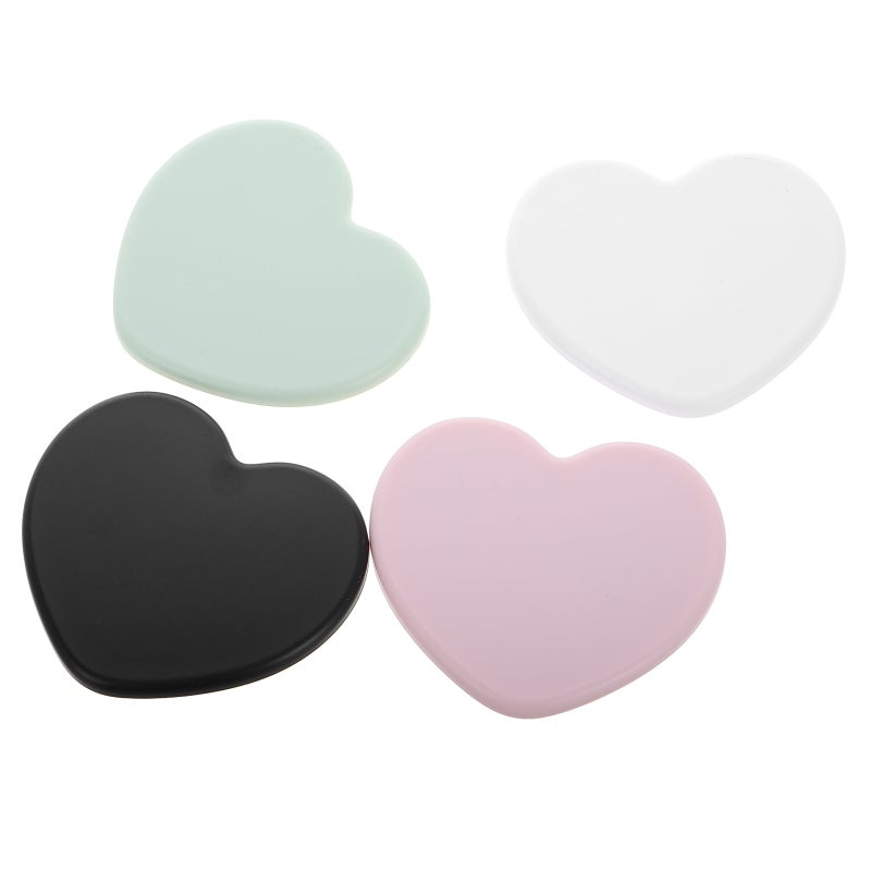 4pcs Compact Mirrors Heart Shaped Mirrors Handheld Mirrors for Girls Portable Travel Mirrors Makeup Mirror Mini Mirror for Purse Cute and Aesthetic Mirrors - Image 1