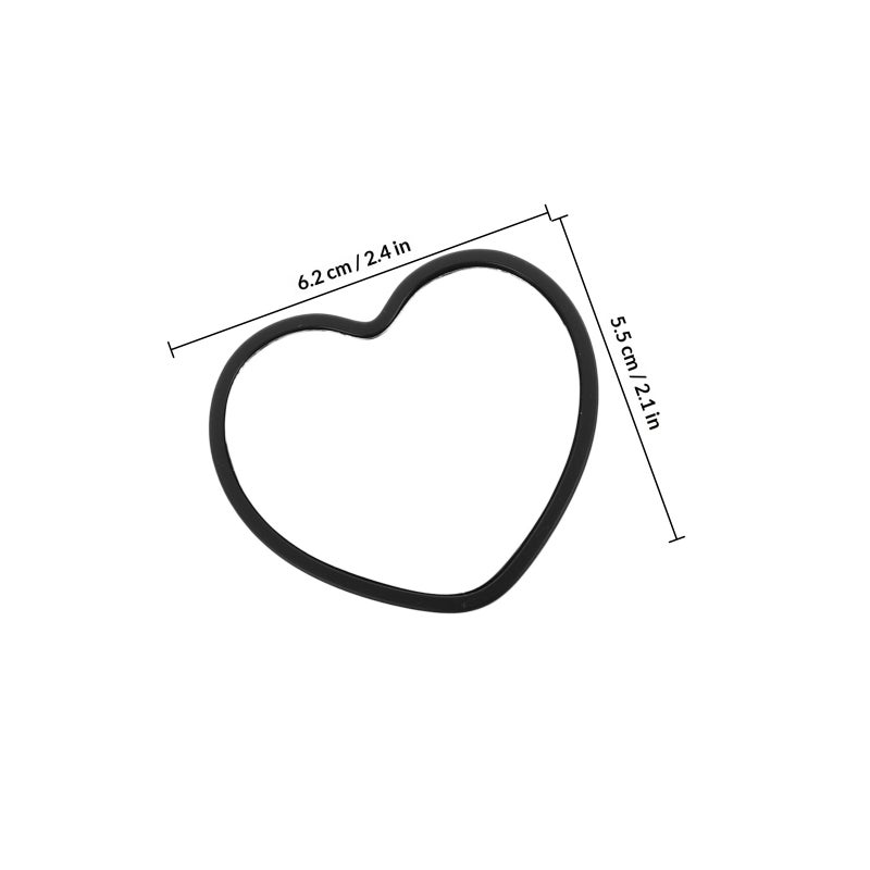4pcs Compact Mirrors Heart Shaped Mirrors Handheld Mirrors for Girls Portable Travel Mirrors Makeup Mirror Mini Mirror for Purse Cute and Aesthetic Mirrors - Image 2