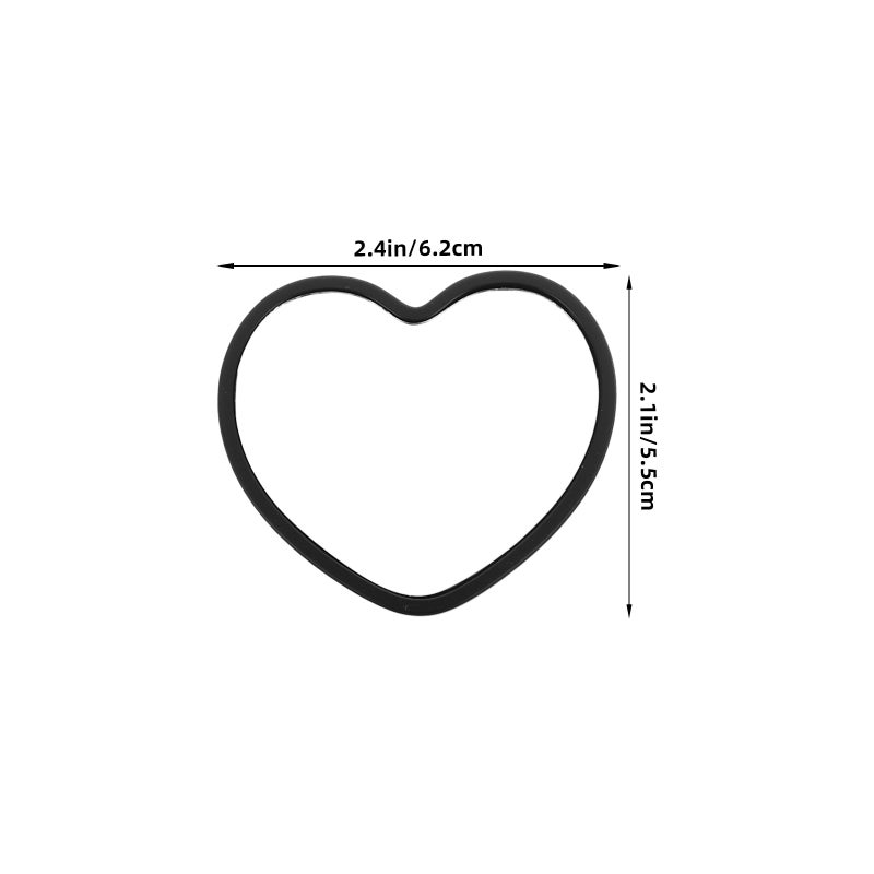 4pcs Compact Mirrors Heart Shaped Mirrors Handheld Mirrors for Girls Portable Travel Mirrors Makeup Mirror Mini Mirror for Purse Cute and Aesthetic Mirrors - Image 4