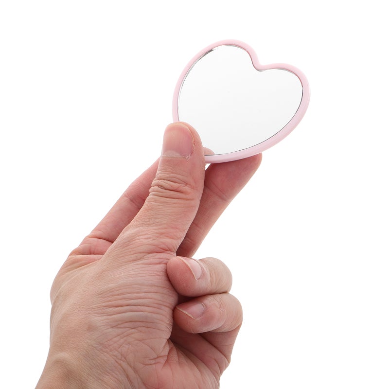 4pcs Compact Mirrors Heart Shaped Mirrors Handheld Mirrors for Girls Portable Travel Mirrors Makeup Mirror Mini Mirror for Purse Cute and Aesthetic Mirrors - Image 3