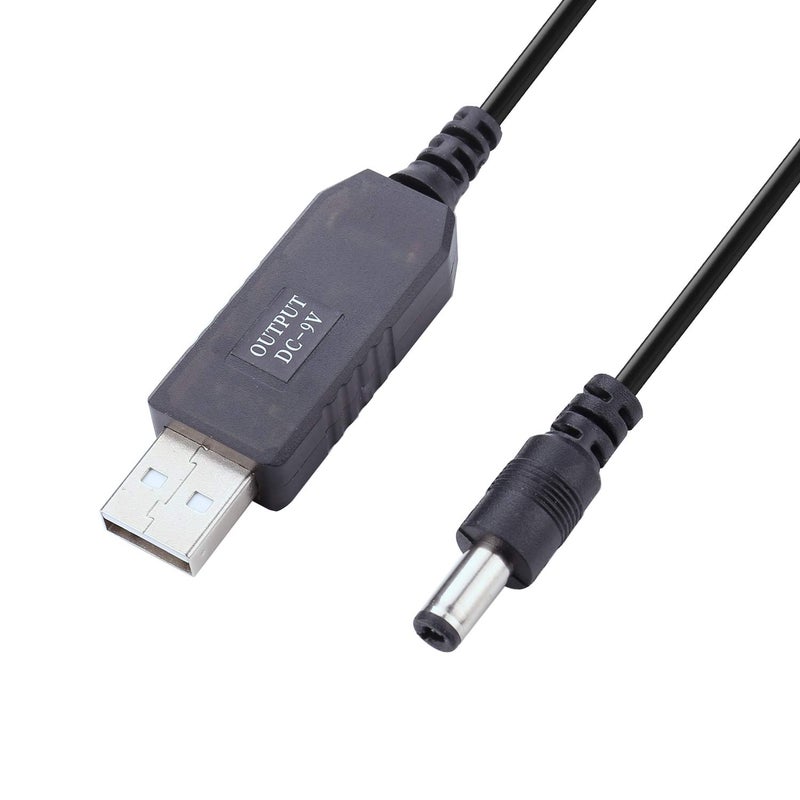 iGreely DC 5V to DC 9V USB Voltage Step Up Converter Cable 3.3ft/1m Power Supply Adapter Cable with DC Jack 5.5 x 2.5mm or 5.5 x 2.1mm, for Fan, Led Light, Wireless Router, Speakers and More Devices - Image 1