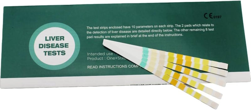 One Step 5 x Home Liver Disease Function Urine Health Check Tests - Image 1
