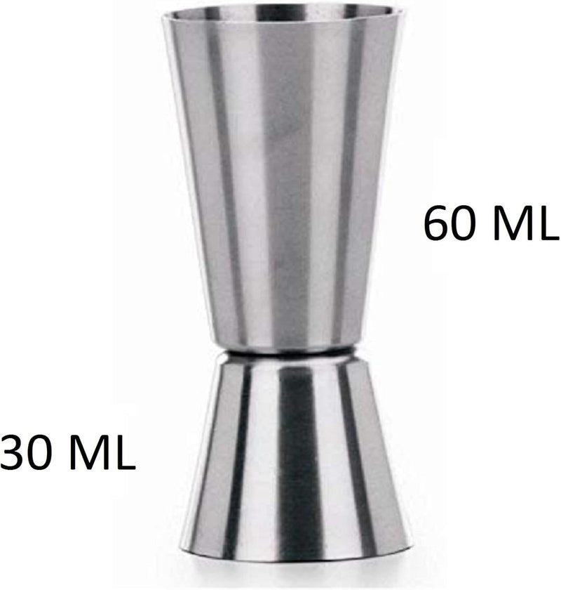 Dynore ProMeasure Stainless Steel Double-Sided Cocktail Jigger – 30/60 ml Precision Bar Measuring Tool, Tall Peg Shot Glass for Professional & Home Bar - Image 2