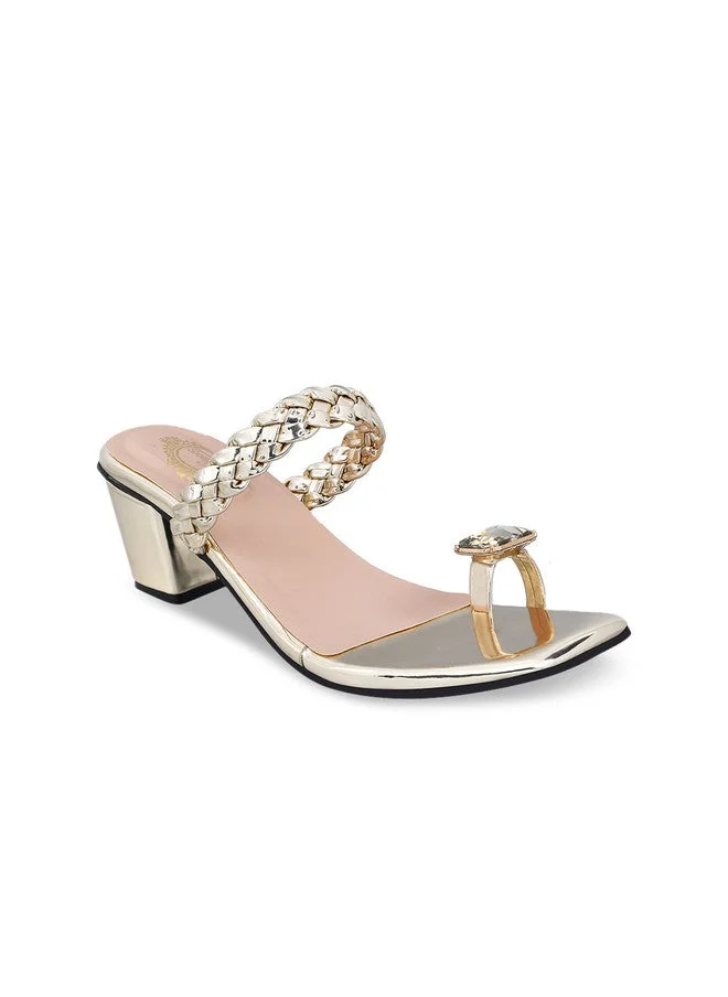 شوتوبيا Shoetopia Girls Embellished Block Heels