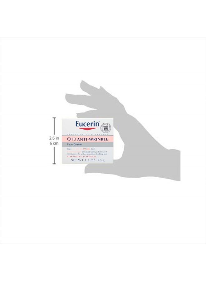 Eucerin Q10 Anti-Wrinkle Face Cream, Unscented Face Cream for Sensitive Skin, 1.7 Oz Jar - Image 3