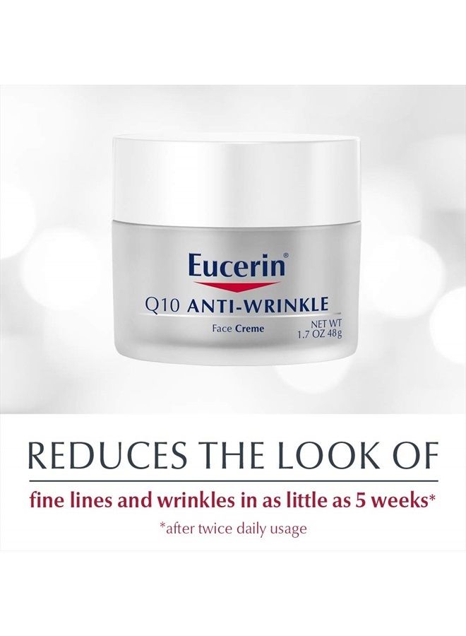 Eucerin Q10 Anti-Wrinkle Face Cream, Unscented Face Cream for Sensitive Skin, 1.7 Oz Jar - Image 5