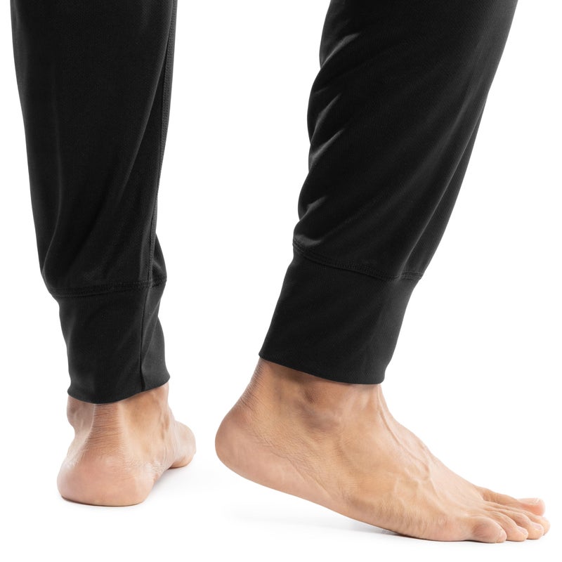 Realtree Men's Polyester Performance Baselayer Thermal Underwear Long Johns Bottom, Black, Medium - Image 2