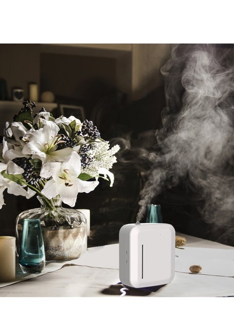 Scent Air Machine for Home, Waterless Essential Oil Diffuser with Smart Cold Air Technology, Bluetooth & WiFi Aromatherapy Diffuser with Nebulizing Technology for Large Room, Spa, Office(White)