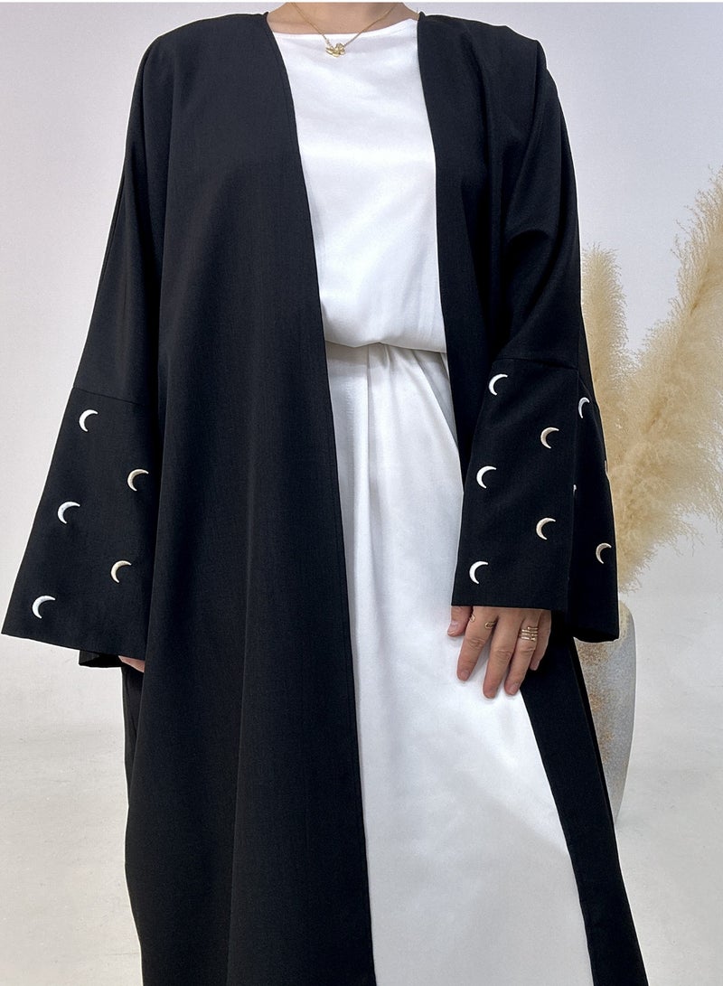 إسكدنيا عباية نسائية مريحة ومسامية - فستان صلاة إسلامي مطرز أنيق وناعم - مثالي للارتداء اليومي والصلاة ومناسبات رمضان والأعياد - Image 4