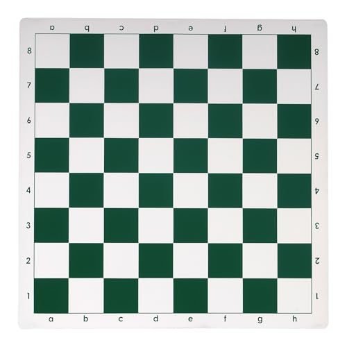 WE Games Tournament Roll Up Vinyl Chess Board Green and White - Image 1
