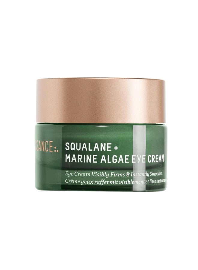 BIOSSANCE BIOSSANCE Squalane and Marine Algae Eye Cream - Anti-Aging Under Eye Cream for Fine Lines, Wrinkles, and Puffiness - Hydrating & Lifting Formula with Hyaluronic Acid and Paracress Extract - 0.5 Ounce - Image 1