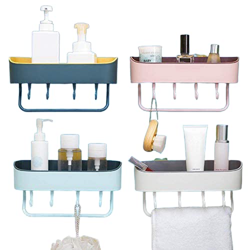 Maharsh Metal Bathroom Corner Rack Storage Shelves, Bathroom Storage Rack Corner, Steel Bathroom Corner Shelf Organizer Storage, Bathroom Shelf/Shelves (Gray Pack of 3) - Image 1
