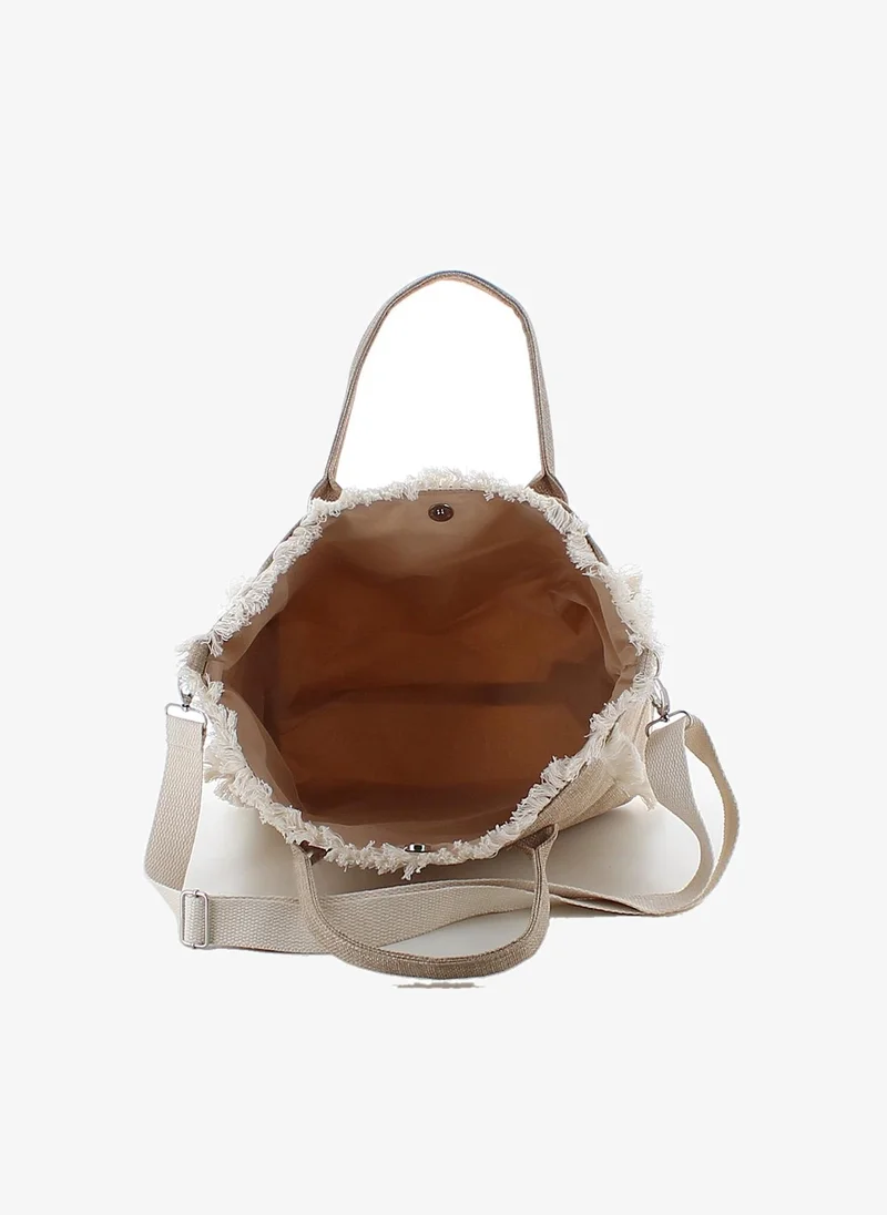 مارينا جالانتي Marina Galanti Martis Fabric Beach Bag - Sand